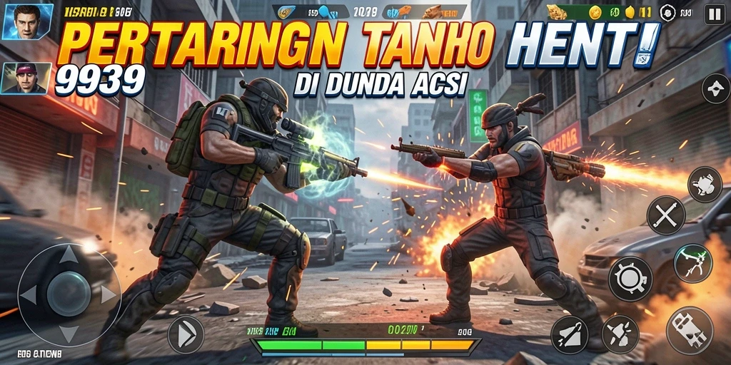 Tampilan gameplay aksi mendebarkan di 9939.