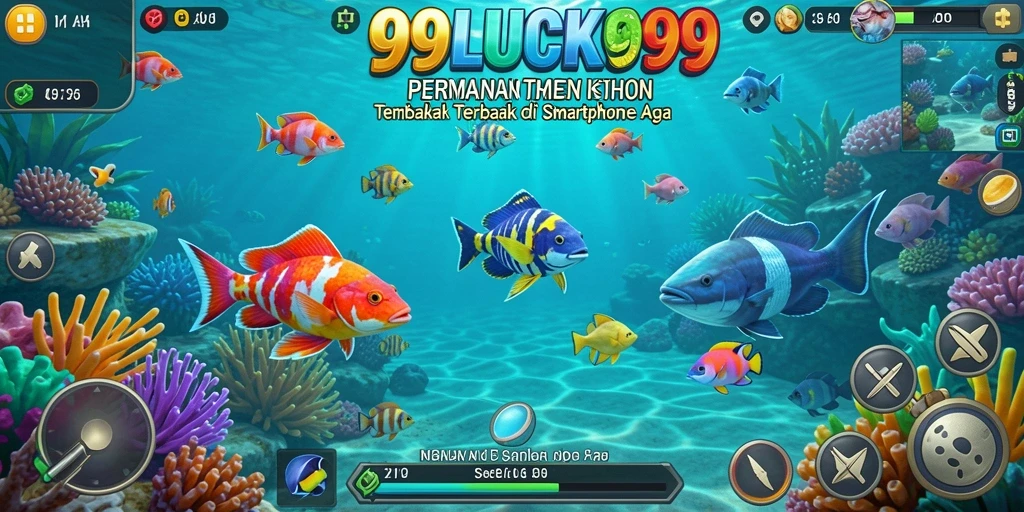 Screenshot gameplay 99LUCK99 menampilkan aksi memancing ikan yang seru.