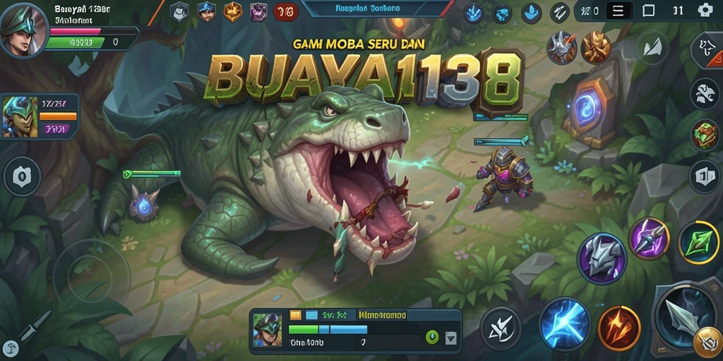 Tampilan utama gameplay BUAYA138 dengan aksi karakter yang dinamis.