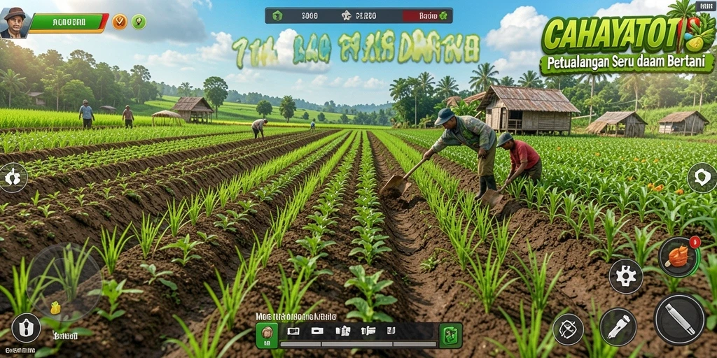 Tampilan gameplay seru dalam bertani di CAHAYATOTO.