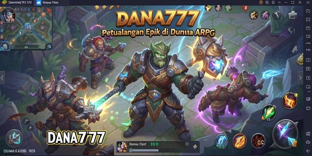 Gameplay DANA777 menampilkan pertarungan epik dan eksplorasi luas.