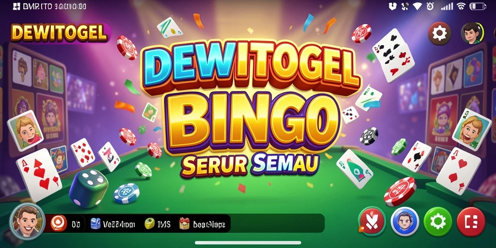 Screenshot gameplay DEWITOGEL menampilkan suasana permainan Bingo yang seru.