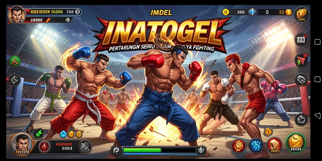 Gameplay seru dengan pertarungan intens dalam INATOGEL.