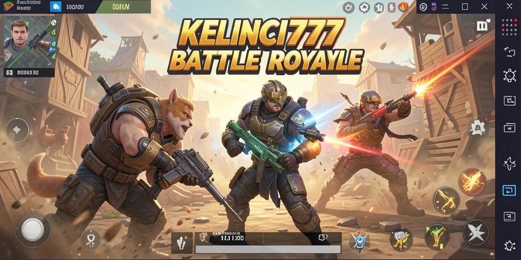 Gameplay seru KELINCI777 dalam pertarungan Battle Royale.