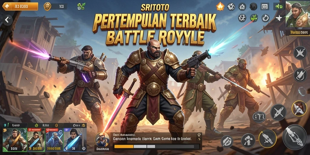 Gameplay mendebarkan di SRITOTO saat pemain bertempur di medan perang.